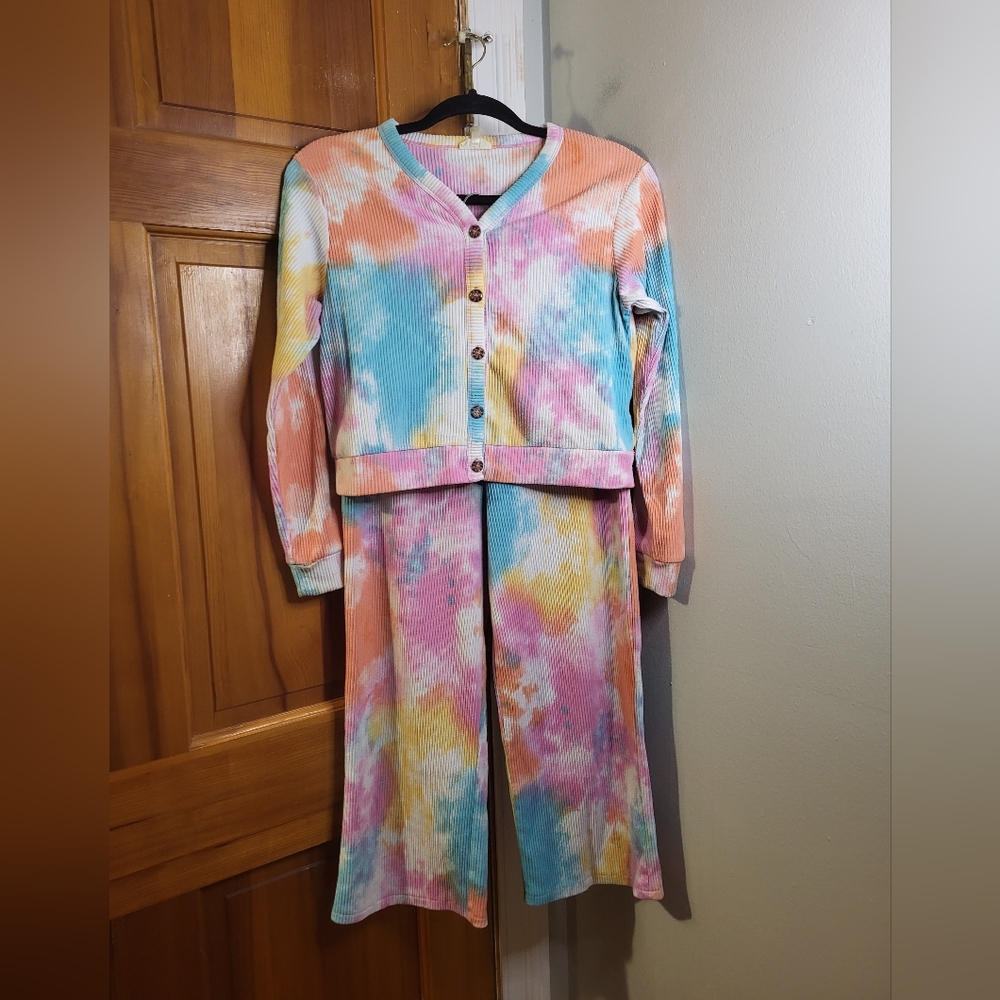 Self Esteem Girls Ribbed Tie Dye Set